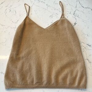 Vince Camel Crochet Strap Tank